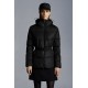 2022 MONCLER Cardoncelle Short dunjacka Dams Waist Down Puffer Coat Vinterjacka Svart