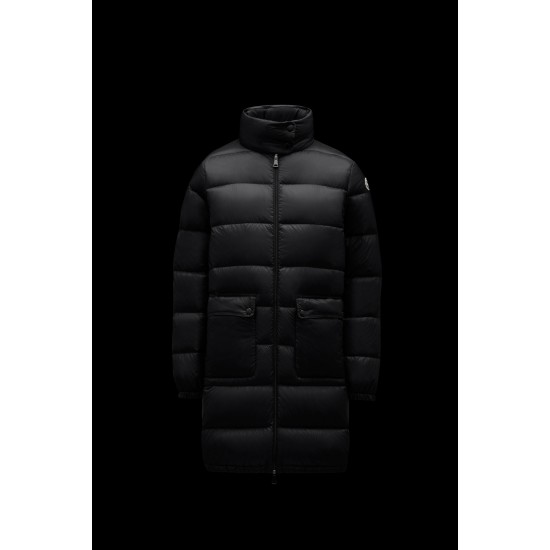 2022 Moncler Abricotier Parka Long dunjacka Dam Down Puffer Coat Vinterjacka Svart