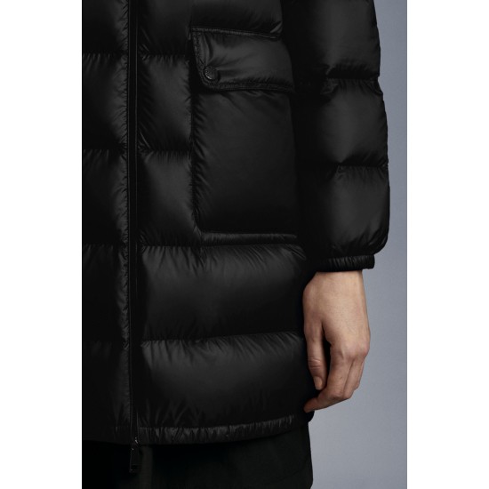 2022 Moncler Abricotier Parka Long dunjacka Dam Down Puffer Coat Vinterjacka Svart