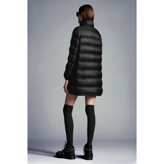 2022 Moncler Abricotier Parka Long dunjacka Dam Down Puffer Coat Vinterjacka Svart