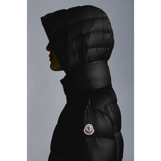 2022 Moncler Abricotier Parka Long dunjacka Dam Down Puffer Coat Vinterjacka Svart