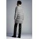 2022 Moncler Abricotier Parka Long dunjacka Dam Down Puffer Coat Vinterjacka Metallic Silver