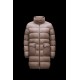 2022 Moncler Abricotier Parka Long dunjacka Dam Down Puffer Coat Vinterjacka Oatmeal Beige