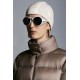 2022 Moncler Abricotier Parka Long dunjacka Dam Down Puffer Coat Vinterjacka Oatmeal Beige