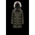 2022 Moncler Aphroti Parka Fur Hooded Collar Long dunjacka Dam Down Puffer Coat Vinterjacka Army Grön