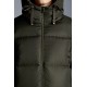 2022 Moncler Asaret Short Hooded dunjacka Dam Down Puffer Coat Vinterjacka Dark Army Grön