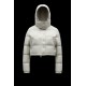 2022 Moncler Avoine Short dunjacka Dam Down Puffer Coat Vinterjacka Light Grå