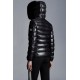 2022 Moncler Badyfur Collar Short dunjacka Dam Down Puffer Coat Vinterjacka Svart