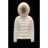 2022 Moncler Badyfur Collar Short dunjacka Dam Down Puffer Coat Vinterjacka Vit