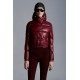 2022 Moncler Bardanette Short dunjacka Dam Down Puffer Coat Vinterjacka Garnet Röd