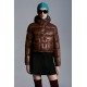 2022 Moncler Bardanette Short dunjacka Dam Down Puffer Coat Vinterjacka Walnut Brun