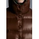 2022 Moncler Bardanette Short dunjacka Dam Down Puffer Coat Vinterjacka Walnut Brun