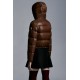 2022 Moncler Bardanette Short dunjacka Dam Down Puffer Coat Vinterjacka Walnut Brun