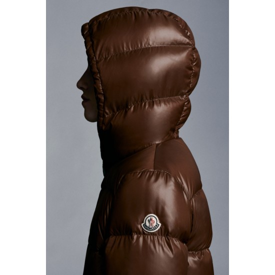 2022 Moncler Bardanette Short dunjacka Dam Down Puffer Coat Vinterjacka Walnut Brun