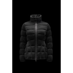 2022 Moncler Bellardie Short Hooded dunjacka Dam Down Puffer Coat Vinterjacka Svart