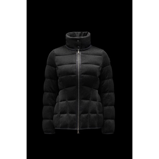 2022 Moncler Bellardie Short Hooded dunjacka Dam Down Puffer Coat Vinterjacka Svart