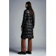 2022 Moncler Bellevalia Parka Long dunjacka Dam Down Puffer Coat Vinterjacka Svart