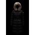 2022 Moncler Boedic Parka Fur Collar Long dunjacka Dam Down Puffer Coat Vinterjacka Svart