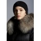 2022 Moncler Boedic Parka Fur Collar Long dunjacka Dam Down Puffer Coat Vinterjacka Svart