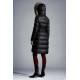 2022 Moncler Boedic Parka Fur Collar Long dunjacka Dam Down Puffer Coat Vinterjacka Svart