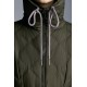 2022 Moncler Caprier Parka Long dunjacka Dam Down Puffer Coat Vinterjacka Army Grön