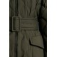 2022 Moncler Caprier Parka Long dunjacka Dam Down Puffer Coat Vinterjacka Army Grön