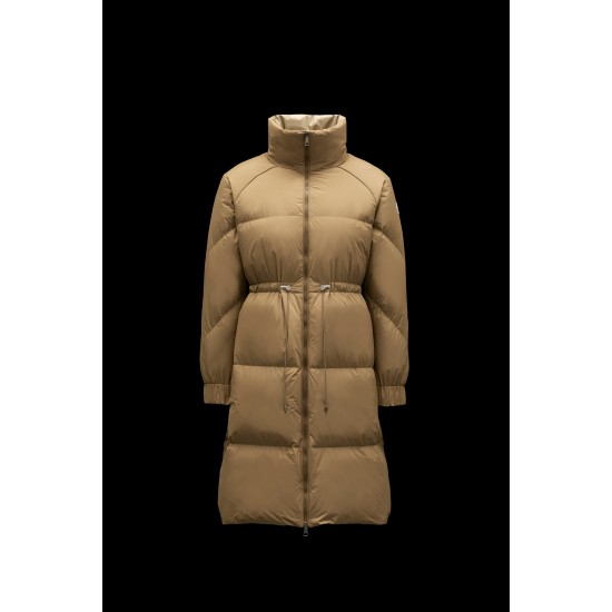 2022 Moncler Citronnier Parka Long dunjacka Dam Down Puffer Coat Vinterjacka Natural Camel Beige