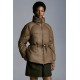 2022 Moncler Clypeole Short dunjacka Dam Down Puffer Coat Vinterjacka Metallic Gold