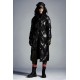 2022 Moncler Cotonniere Parka Long dunjacka Dam Waist Down Puffer Coat Vinterjacka Svart