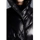 2022 Moncler Cotonniere Parka Long dunjacka Dam Waist Down Puffer Coat Vinterjacka Svart