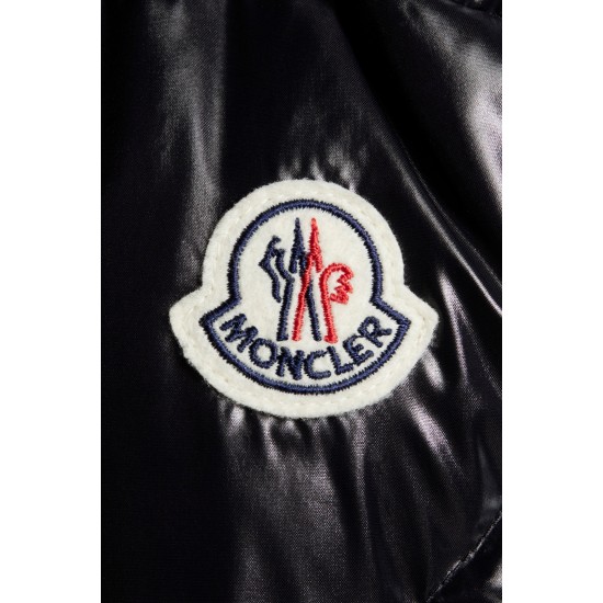 2022 Moncler Cotonniere Parka Long dunjacka Dam Waist Down Puffer Coat Vinterjacka Svart