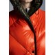 2022 Moncler Cotonniere Parka Long dunjacka Dam Waist Down Puffer Coat Vinterjacka Bright Orange