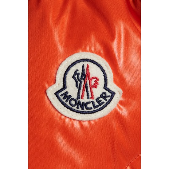 2022 Moncler Cotonniere Parka Long dunjacka Dam Waist Down Puffer Coat Vinterjacka Bright Orange