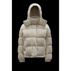 2022 Moncler Daos Short Hooded dunjacka Dam Down Puffer Coat Vinterjacka Vit