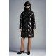 2022 Moncler Echinops Parka Hooded Long dunjacka Dam Down Puffer Coat Vinterjacka Svart