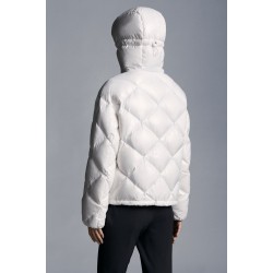 2022 Moncler Egilope Short dunjacka Dam Down Puffer Coat Vinterjacka Vit