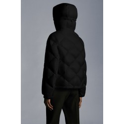 2022 Moncler Egilope Short Hooded dunjacka Dam Down Puffer Coat Vinterjacka Svart