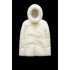 2022 Moncler Epilobe Short dunjacka Dam Down Puffer Coat Vinterjacka Silk Vit