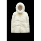 2022 Moncler Epilobe Short dunjacka Dam Down Puffer Coat Vinterjacka Silk Vit