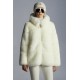 2022 Moncler Epilobe Short dunjacka Dam Down Puffer Coat Vinterjacka Silk Vit