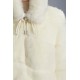 2022 Moncler Epilobe Short dunjacka Dam Down Puffer Coat Vinterjacka Silk Vit