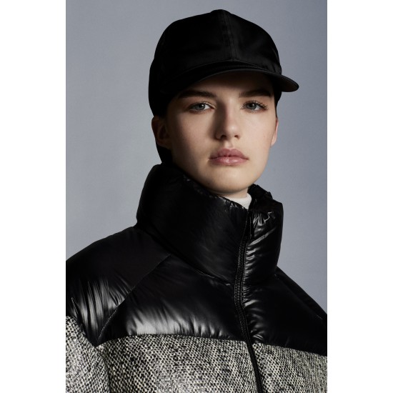 2022 Moncler Erine Short dunjacka Dam Down Puffer Coat Vinterjacka Grå Svart