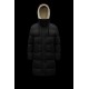 2022 Moncler Erysimum Parka Hooded Long dunjacka Dam Down Puffer Coat Vinterjacka Svart