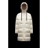 2022 Moncler Erysimum Parka Hooded Long dunjacka Dam Down Puffer Coat Vinterjacka Butter Vit