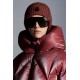 2022 Moncler Frele Short Hooded dunjacka Dam Down Puffer Coat Vinterjacka Cherry Rosa