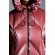 2022 Moncler Frele Short Hooded dunjacka Dam Down Puffer Coat Vinterjacka Cherry Rosa