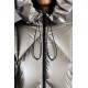 2022 Moncler Frele Short Hooded dunjacka Dam Down Puffer Coat Vinterjacka Light Grå