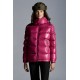 2022 Moncler Fustet Short dunjacka Dam Hooded Down Puffer Coat Vinterjacka Rosa