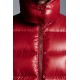 2022 Moncler Fustet Short dunjacka Dam Hooded Down Puffer Coat Vinterjacka Röd