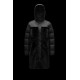 2022 Moncler Gaudine Parka Hooded Long dunjacka Dam Down Puffer Coat Vinterjacka Svart